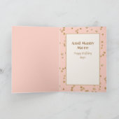 90. Geburtstag Cartoon Sparkle Champagne Karte (Innenseite)