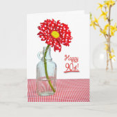 90. Geburtstag Daisy Karte (Gelbe Blume)