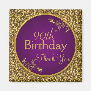 90. Geburtstag Danke Magnet Geschenk