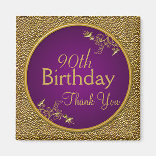 90. Geburtstag danken Ihnen Magnet-Geschenk Magnet