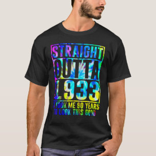 90. Geburtstag direkt außerhalb 1933 90 Jahre alt T-Shirt