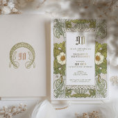 90. Geburtstag Einladung Jugendstil von Mucha