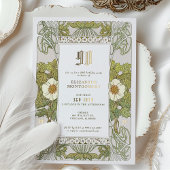 90. Geburtstag Einladung Jugendstil von Mucha