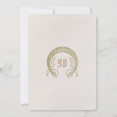 90. Geburtstag Einladung Jugendstil von Mucha (Rückseite)