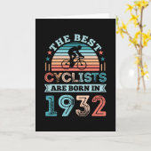 90. Geburtstag Fahrrad Geschenk Bester Radfahrer g Karte (Gelbe Blume)