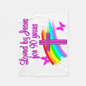 90. GEBURTSTAG FLEECEDECKE (Vorderseite)