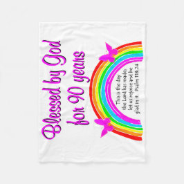 90. GEBURTSTAG FLEECEDECKE