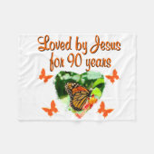 90. GEBURTSTAG FLEECEDECKE (Vorderseite (Horizontal))