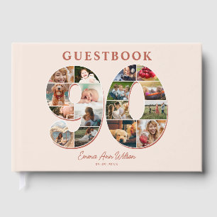 90. Geburtstag Foto Collage Meilenstein Gästebuch