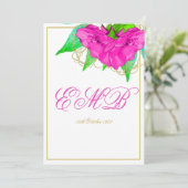 90. Geburtstag Foto Pink Gold Moderne Elegant Einladung (Stehend Vorderseite)