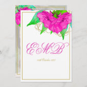 90. Geburtstag Foto Pink Gold Moderne Elegant Einladung (Vorne/Hinten)