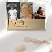 90. Geburtstag FotoCollage Einladung Postkarte
