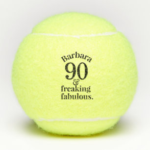 90. Geburtstag Funny Fabulous Personalisiert Tennisbälle