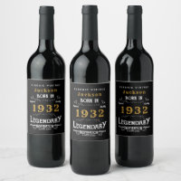 90. Geburtstag Geboren 1932 Vintag Schwarzes Jahr