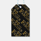 90. Geburtstag Geschenkanhänger (Vorderseite)