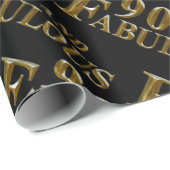 90. Geburtstag Geschenkpapier (Rolleneckpunkt)