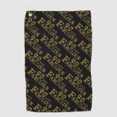 90. Geburtstag Golfhandtuch (Vorderseite)