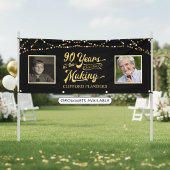 90. Geburtstag in den MAKING String Lights Banner