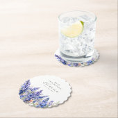 90. Geburtstag Juli Blume Larkspur Custom Untersetzer (Vor Ort)