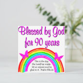 90. GEBURTSTAG KARTE (Stehend Vorderseite)