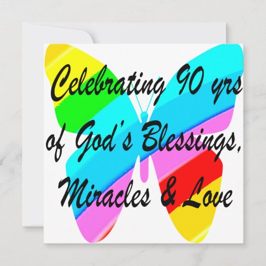 90. GEBURTSTAG KARTE (Vorderseite)