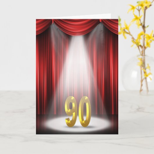 90. Geburtstag Karte (Gelbe Blume)