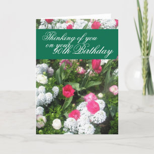 90. Geburtstag Karte