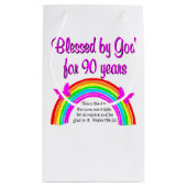 90. GEBURTSTAG KLEINE GESCHENKTÜTE (Rückseite)