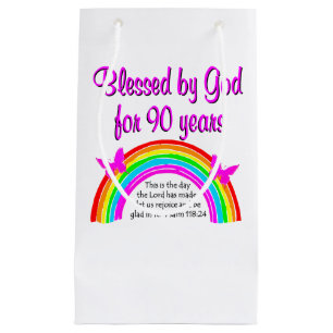 90. GEBURTSTAG KLEINE GESCHENKTÜTE