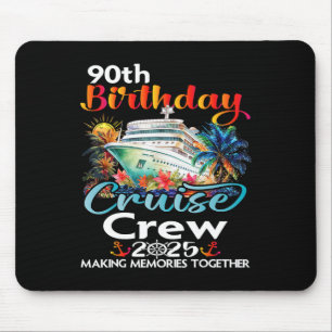 90. Geburtstag Kreuzfahrt Crew Freunde Familienurl Mousepad