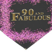 90. Geburtstag Kurzer Tischläufer (Ecke)