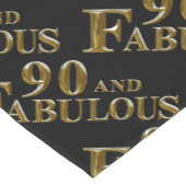 90. Geburtstag Kurzer Tischläufer (Ecke)