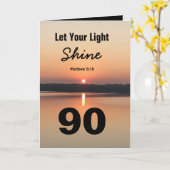 90. Geburtstag Lass Deinem Zitat zur "Light Shine Karte (Gelbe Blume)