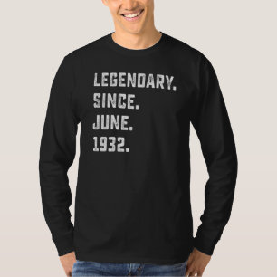 90. Geburtstag Legendary Seit Juni 1932 90 Jahre T-Shirt