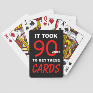 90. Geburtstag Lustige Poker Spielkarten  