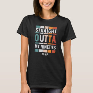 90. Geburtstag Lustige Vintage T-Shirts Straight O