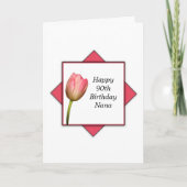 90. Geburtstag Nanas Karte (Vorderseite)