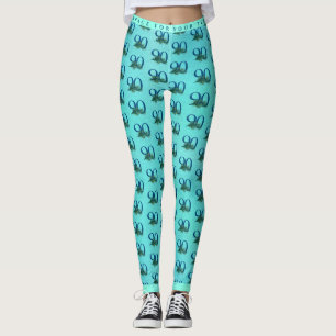 90. Geburtstag oder Jubiläum Pfauenfedern Leggings