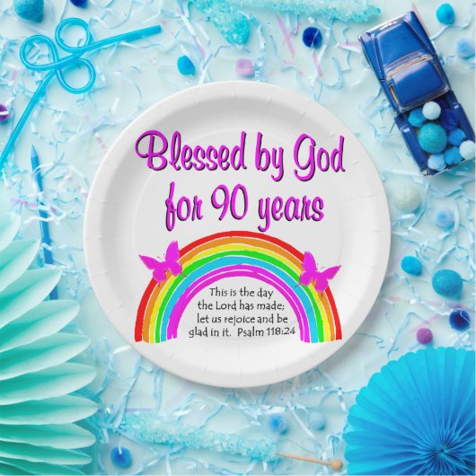 90. GEBURTSTAG PAPPTELLER (Party)