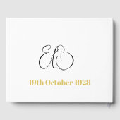 90. Geburtstag Personal 3 Foto Momento Geburtstag Gästebuch (Rückseite)