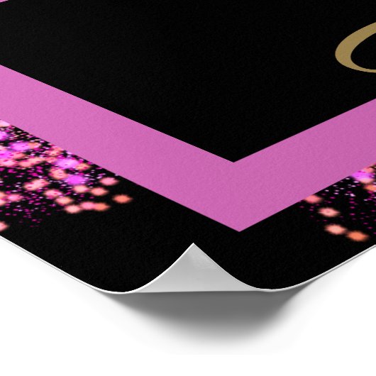 90. Geburtstag Poster (Ecke)