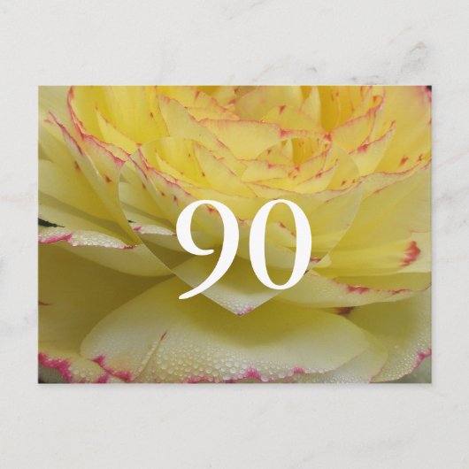90. Geburtstag Postkarte (Vorderseite)