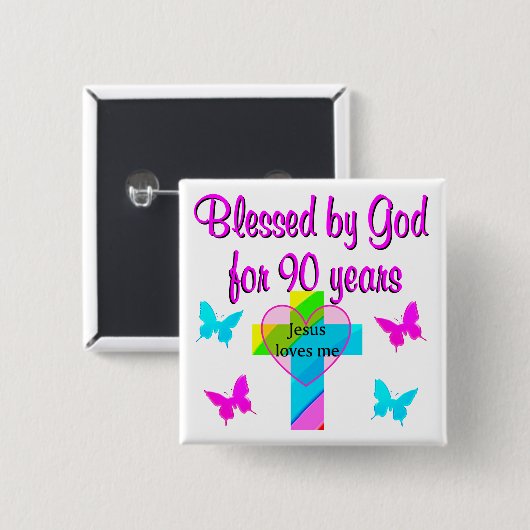 90. GEBURTSTAG PRAYER BUTTON (Vorne & Hinten)