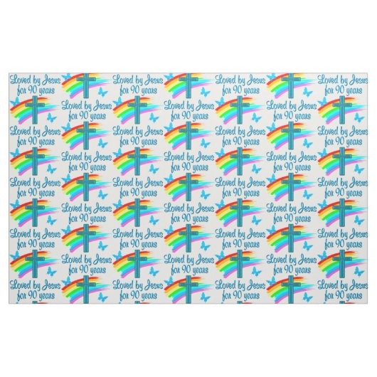 90. GEBURTSTAG PRAYER STOFF (Fat Quarter (45,7 x 55,9 cm))