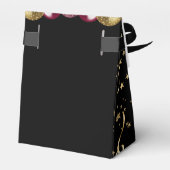 90. Geburtstag Red Gold Glitzer Balloons Gefälligk Geschenkschachtel (Rückseite)