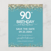 90. Geburtstag Save the Date Einladung (Vorderseite)