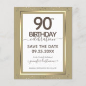90. Geburtstag Save the Date Einladung (Vorderseite)