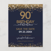90. Geburtstag Save the Date Einladung (Vorderseite)