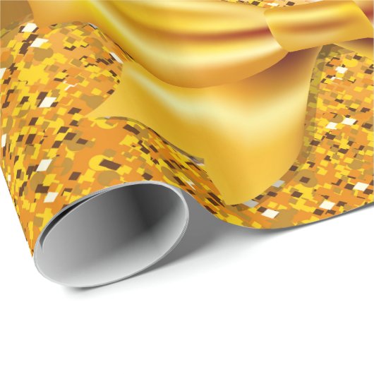 90. Geburtstag schwarzer Goldbug Geschenkpapier (Rolleneckpunkt)