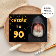 90. Geburtstag schwarzes Gold Juers Foto